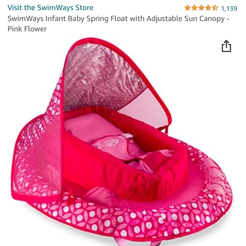 Pink infant/baby float